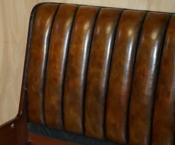 Pamono Limited Edition Modern Metropolis Bed Frame in Brown Leather from Ralph Lauren><noscript><img width=