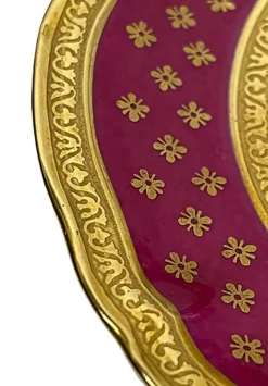 Sale Pamono Limoges Dinner Service in Polished Gilding with Agate from Raynaud & Co., Set of 199