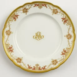 Online Pamono Limoges Dinner Service with Gold Inlay in Porcelain by Haviland, 1920s, Set of 39