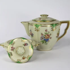 Pamono Limoges Porcelain Coffee Set by Charles Ahrenfeldt, Set of 27><noscript><img width=