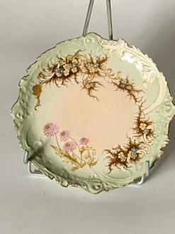 Pamono Limoges Porcelain Plate from Leon Sazerat, France, 1860> Dinner Plates & Bowls