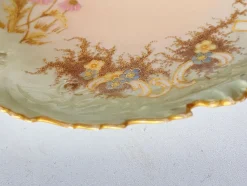 Pamono Limoges Porcelain Plate from Leon Sazerat, France, 1860><noscript><img width=