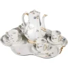 Clearance Pamono Limoges Porcelain Tea and Coffee Service, Set of 6