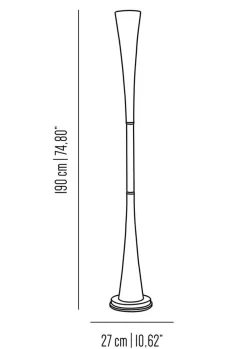 Hot Pamono Line Brass and Painted Iron Pedestal Floor Lamp by Simone Calcinai for Brass Brothers & Co.