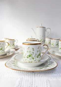 Pamono Linnaea Borealis Porcelain Service for 13 from Hackefors, 1970s, Set of 43><noscript><img width=