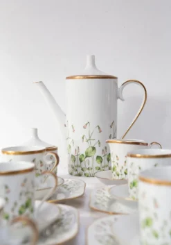 Pamono Linnaea Borealis Porcelain Service for 13 from Hackefors, 1970s, Set of 43><noscript><img width=