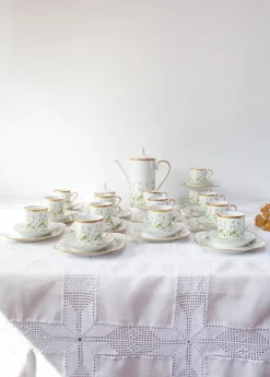 Pamono Linnaea Borealis Porcelain Service for 13 from Hackefors, 1970s, Set of 43><noscript><img width=