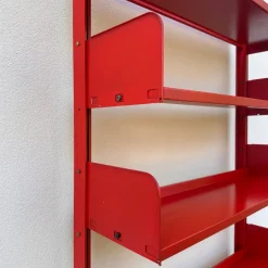 New Pamono Lips Vago Orange Bookcase, 1968