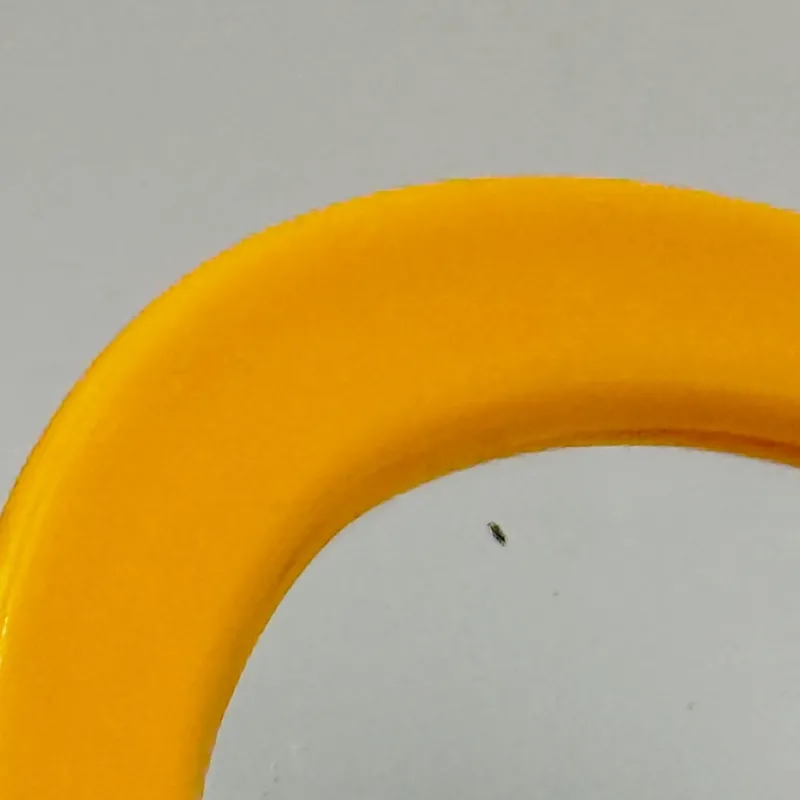 Pamono Lipstick Table Mirror in Yellow Plastic, 1970s> Mirrors