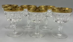 Discount Pamono Liqueur Glasses with 18K Gold Rim by Franz Kaspar for Glashütte, 1950s, Set of 6