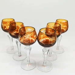 Best Pamono Liquor Glasses in Crystal attributed to Nachtmann, 1960s, Germany, Set of 6