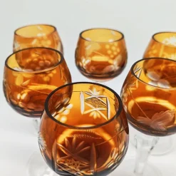 Best Pamono Liquor Glasses in Crystal attributed to Nachtmann, 1960s, Germany, Set of 6