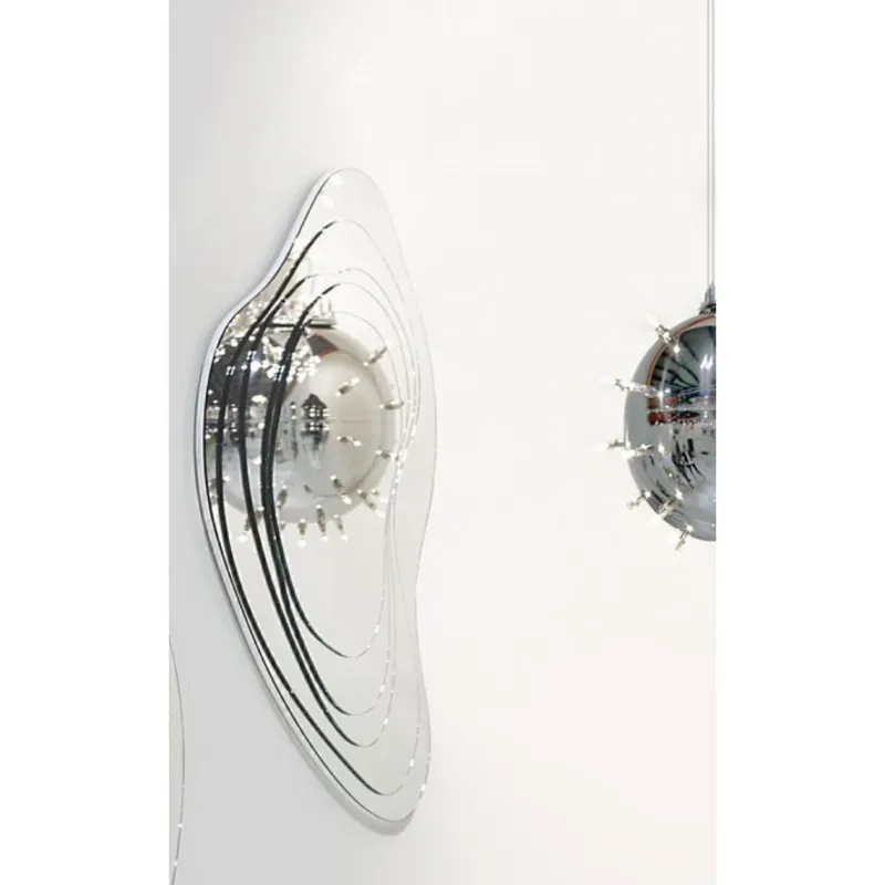 Pamono Livelli 1750 Wall Mirror with White Colored MDF by Barberini & Gunnell> Mirrors