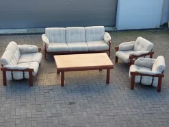 Clearance Pamono Living Room Set by HWKlein for Bramin, 1970s, Set of 5
