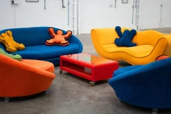 Hot Pamono Living Room Set by Keith Haring for Bretz, 1998, Set of 5