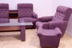 Pamono Living Room Set, Former Czechoslovakia, 1980s, Set of 4><noscript><img width=