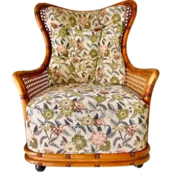 Online Pamono Living Room Set in Fake Bamboo and Rattan from Giorgetti Italia, 1970s, Set of 3