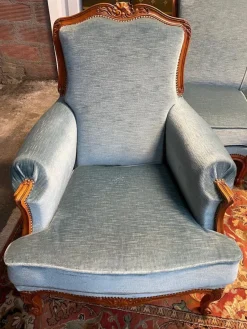 Online Pamono Living Room Sofa and Louis Xv Style Armchairs, Set of 3