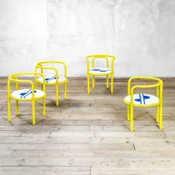 Best Pamono Locus Solus Chairs by Gae Aulenti for Poltronova, 1967, Set of 4