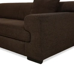 Online Pamono Loft Corner Sofa and Ottoman in Grey Brown Fabric from Ewald Schillig, Set of 2