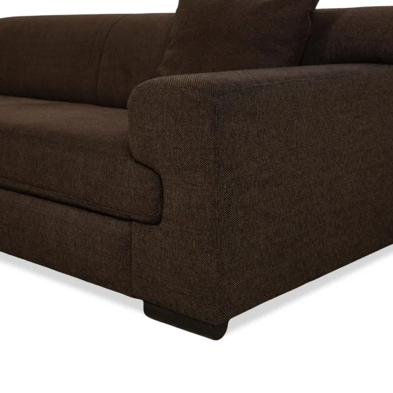 Online Pamono Loft Corner Sofa and Ottoman in Grey Brown Fabric from Ewald Schillig, Set of 2