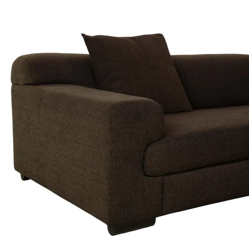 Online Pamono Loft Corner Sofa and Ottoman in Grey Brown Fabric from Ewald Schillig, Set of 2