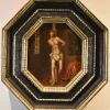 New Pamono Lombard School Artist, Christ on the Column, 1580, Oil on Board, Framed