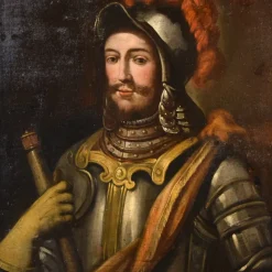 Clearance Pamono Lombard School Artist, Portrait of a Cavalier, 1680, Oil on Canvas, Framed