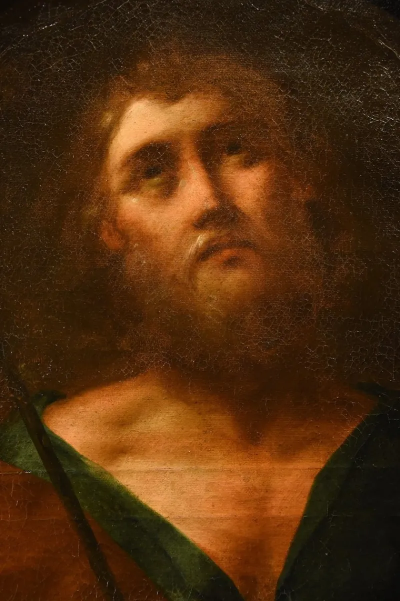 Pamono Lombard School Artist, Saint Joseph Portrait, 1690, Oil on Canvas, Framed> Old Masters|Classical