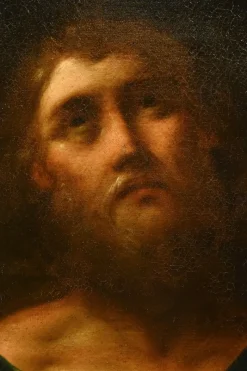 Pamono Lombard School Artist, Saint Joseph Portrait, 1690, Oil on Canvas, Framed><noscript><img width=