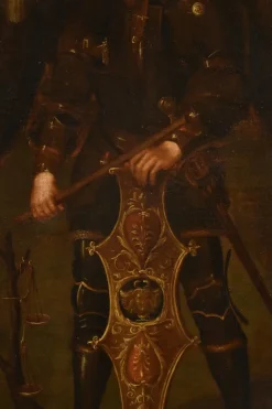 Outlet Pamono Lombard School Artist, Saint Michael the Archangel, 1650, Oil on Canvas