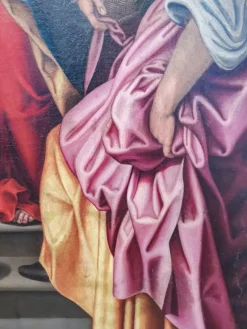 Hot Pamono Lombard School Artist, Visitation of Mary, 16th Century, Oil on Canvas