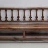 Pamono Long Antique Chestnut Wood Bench> Benches