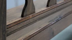 Pamono Long Antique Chestnut Wood Bench><noscript><img width=