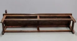 Pamono Long Antique Chestnut Wood Bench><noscript><img width=