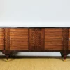 Pamono Long Art Deco Sideboard in Macassar and Zebrano by André Arbus, 1940> Sideboards & Buffets