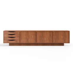 Pamono Long Brown Sideboard by Pastform Furniture> Storage