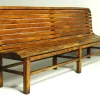 Pamono Long Indoor Railway Station Bench in Beech, 1930> Benches