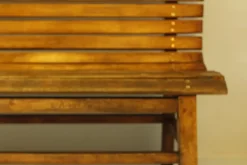 Pamono Long Indoor Railway Station Bench in Beech, 1930><noscript><img width=