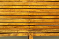 Pamono Long Indoor Railway Station Bench in Beech, 1930><noscript><img width=