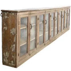 Pamono Long Wall Showcase to Hang in Wood and Zinc> Daybeds & Chaises Lounges