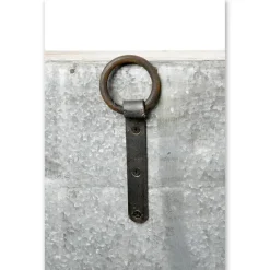 Pamono Long Wall Showcase to Hang in Wood and Zinc><noscript><img width=