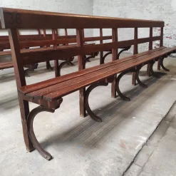 Pamono Long Wooden Church Bench> Benches