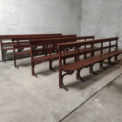 Pamono Long Wooden Church Bench><noscript><img width=