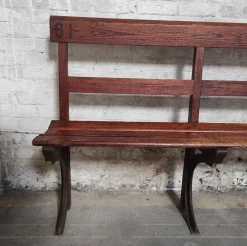 Pamono Long Wooden Church Bench><noscript><img width=
