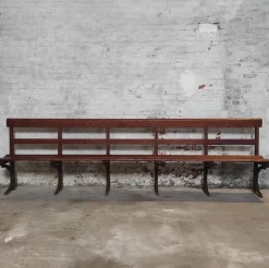 Pamono Long Wooden Church Bench><noscript><img width=