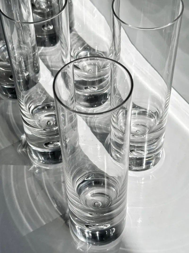 Pamono Longdrink Glasses by Sergio Asti for Arnolfo di Cambio, Italy, 1970s, Set of 6> Glassware
