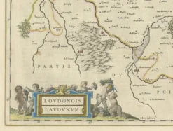 Online Pamono Loudun and Mirebeau Map by Blaeu