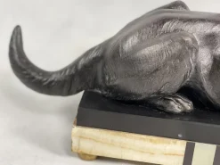 Pamono Louis Albert Carvin, Art Deco German Shepherds, 1920s, Zinc & Lead Alloy><noscript><img width=