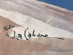 Pamono Louis André Cabane, Toulon, 1950, Signed Gouache> Work On Paper